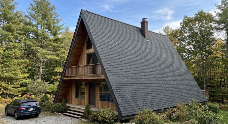 A Frame Roof Installation