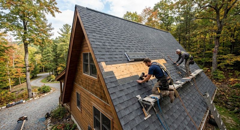 A Frame Roof Repair in Lovettsville, VA