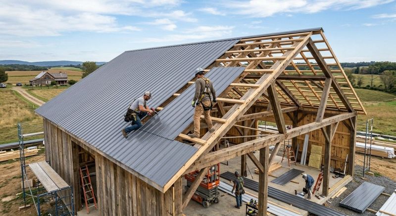Barn Roof Construction in Lovettsville, VA