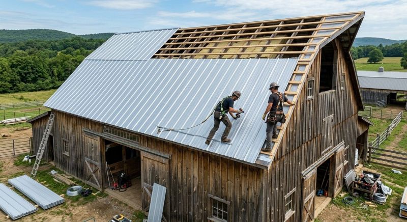 Barn Roof Construction in Lovettsville, VA