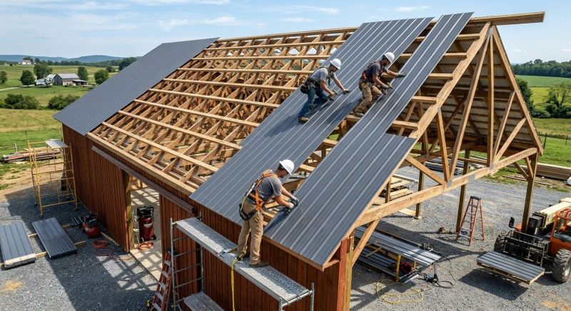 Barn Roof Installation in Lovettsville, VA