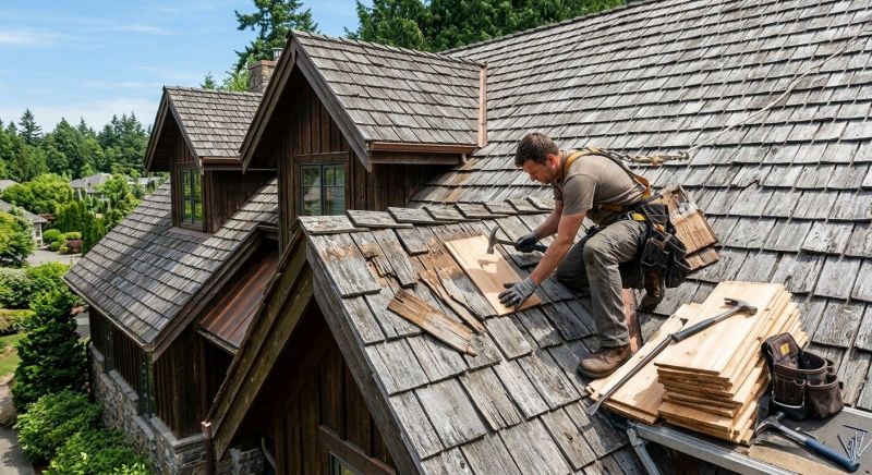 Cedar Shake Roof Repair in Lovettsville, VA