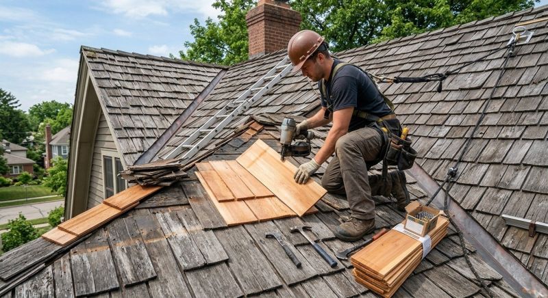 Cedar Shake Roof Repair in Round Hill, VA