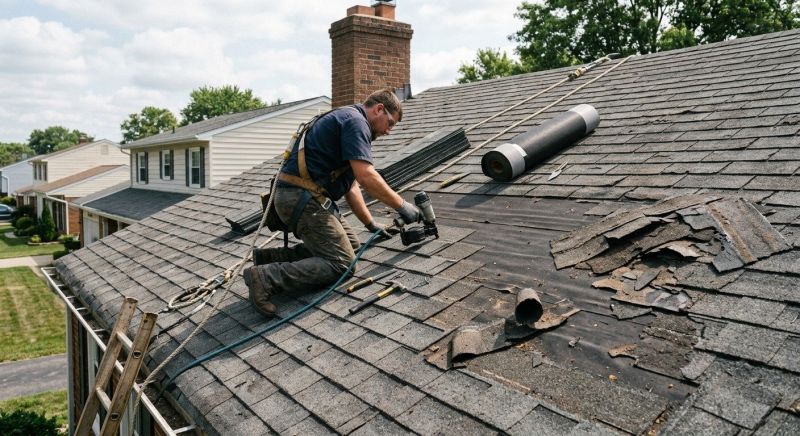 Damaged Roof Repair in Gaithersburg, MD