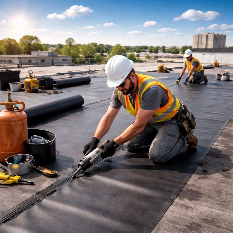 Epdm Roof Installation in Loudoun County, VA