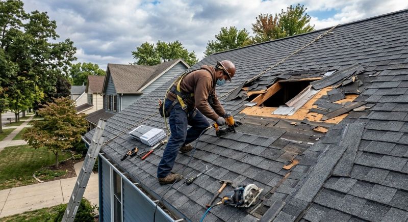 Hail Damage Roof Repair in Herndon, VA