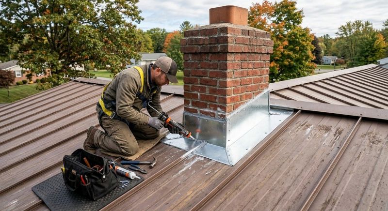 Metal Roof Flashing Repair in Lovettsville, VA