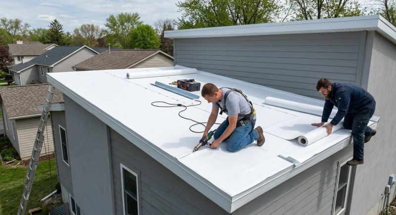 Single Ply Roof Installation in Ashburn, VA