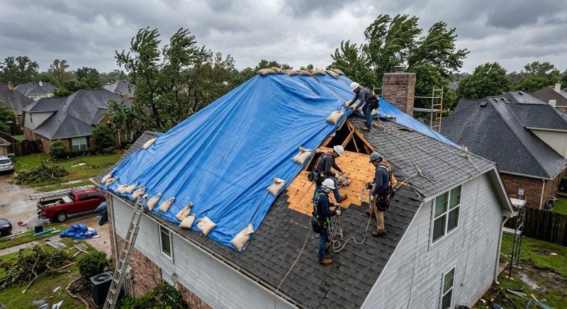 Storm Damage Roof Repair in Montgomery Village, MD