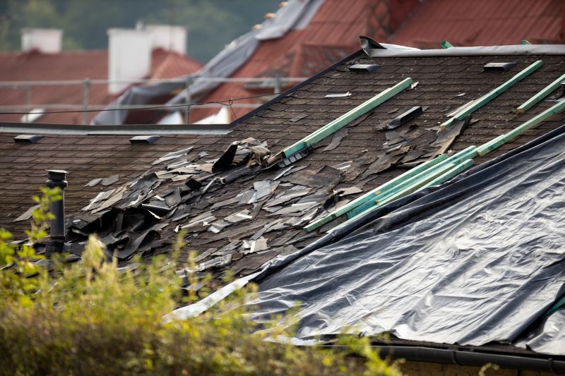 Storm Damage Roof Tarping in Lovettsville, VA