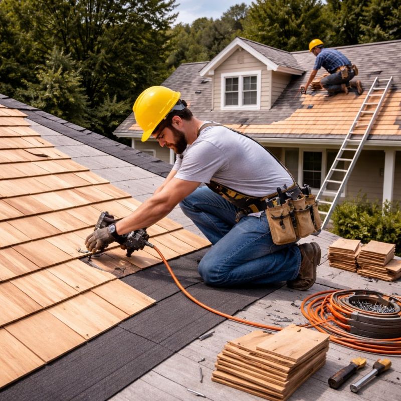 Wood Roofing Installation in Inwood, WV