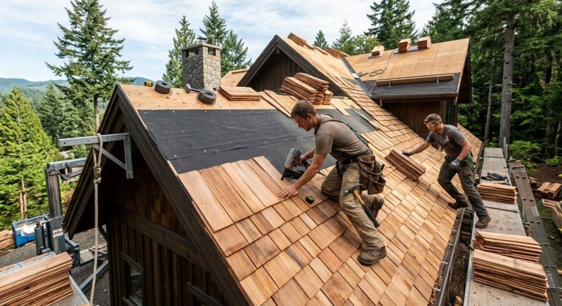Wood Roofing Installation in Jefferson, MD