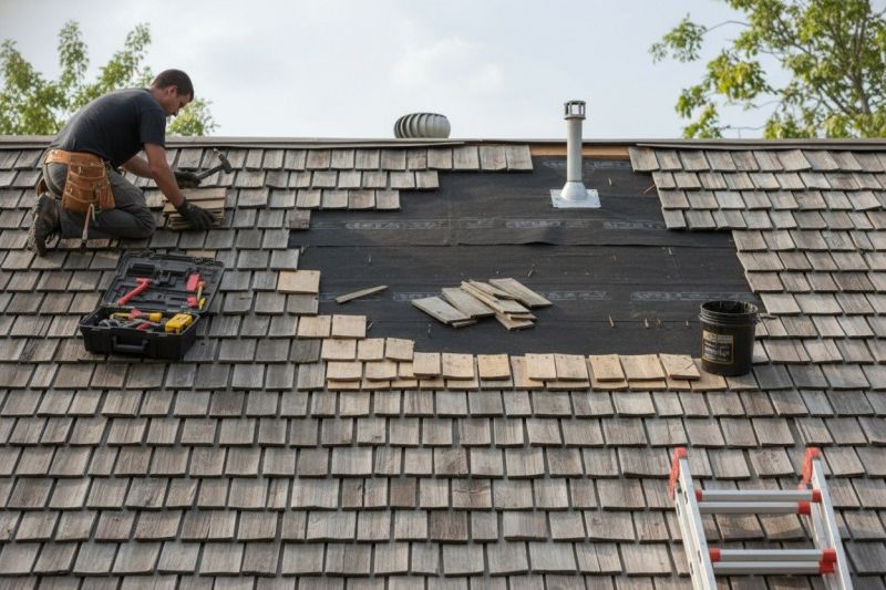 Wood Shake Roof Repair in Ashburn, VA