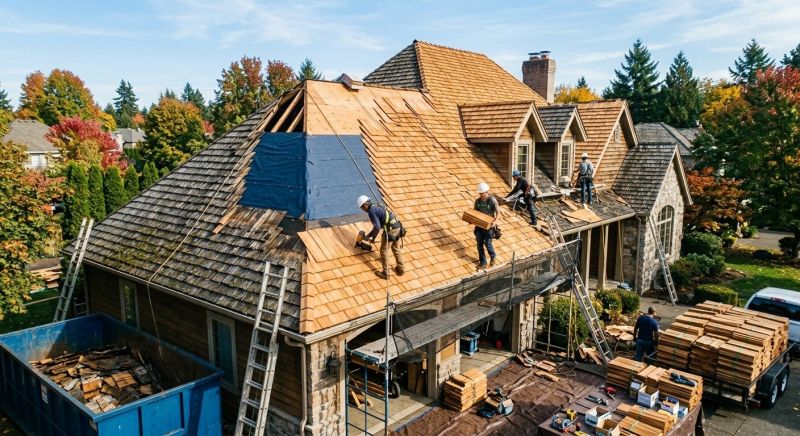 Cedar Roof Replacement in Montgomery Village, MD