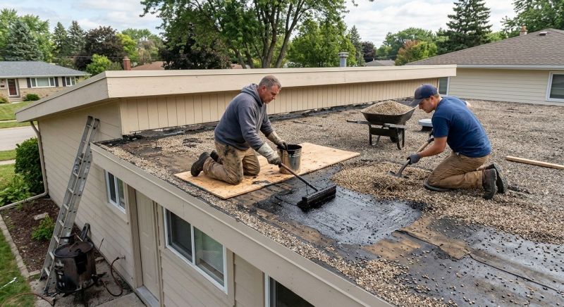 Tar And Gravel Roof Repair in Loudoun County, VA